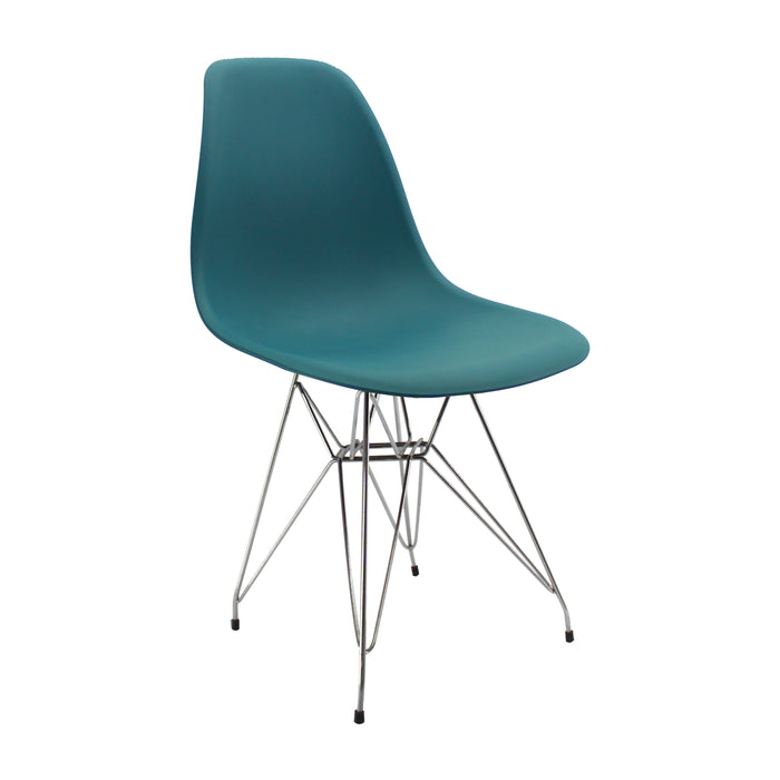 Silla Eames Metal Azul HUGGA silla eames huggastore.myshopify.com Hugga Store