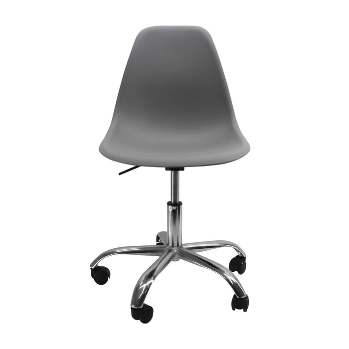 Silla Eames Metal con Ruedas Gris HUGGA silla eames huggastore.myshopify.com Hugga Store