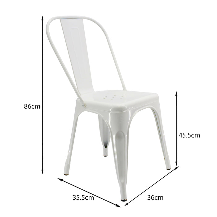 Silla Tolix Comedor Blanca  Inversiones Ampli SAS silla comedor huggastore.myshopify.com Hugga Store