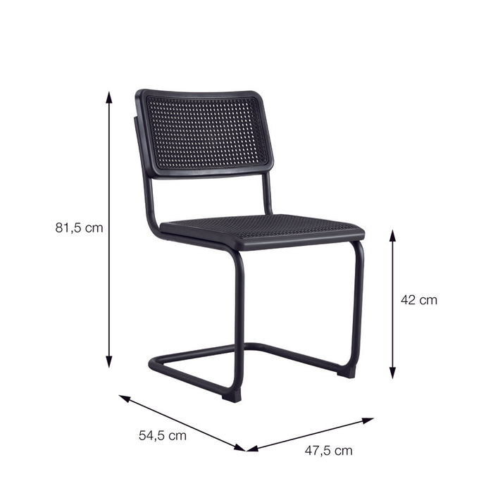 Silla Cesca Negra  HUGGA silla comedor huggastore.myshopify.com Hugga Store