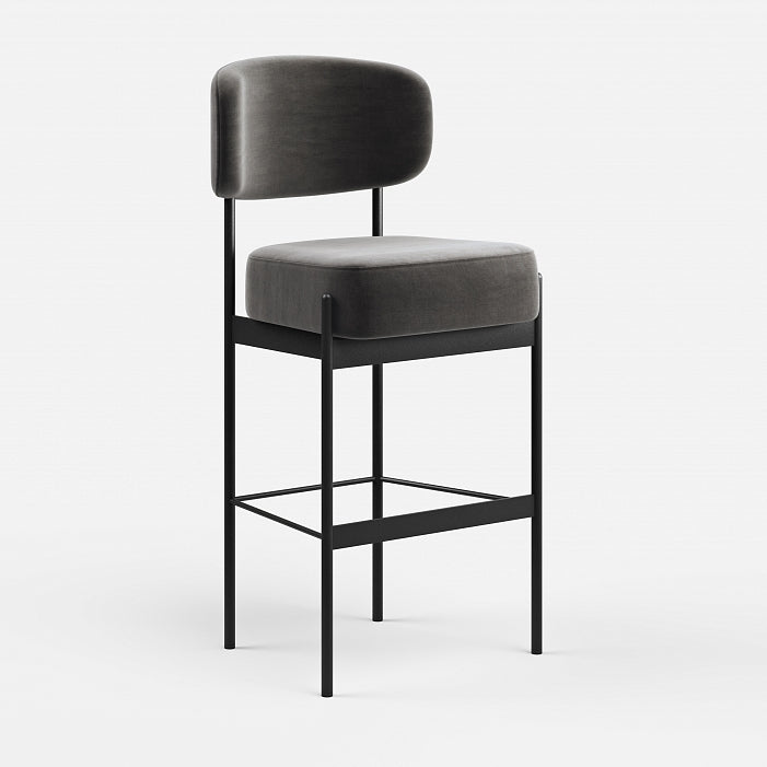 Silla Lux Barra Gris Plomo HUGGA Sillas barra huggastore.myshopify.com Hugga Store
